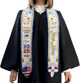 Custom Dominican Sash Graduation, Dominicans Flag Graduation Sash 2025, Dominican Republic Graduation Stole